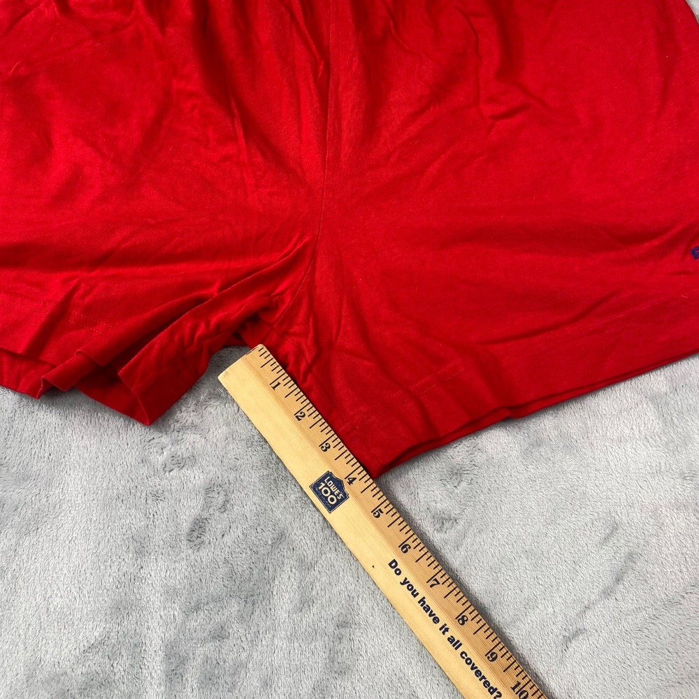 Vintage Polo Sport Ralph Lauren Red Knit Shorts Mens XL Vintage 90s Cotton - Picture 9 of 9